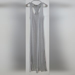 Finn & Clover Gray Striped Maxi Dress Size Small